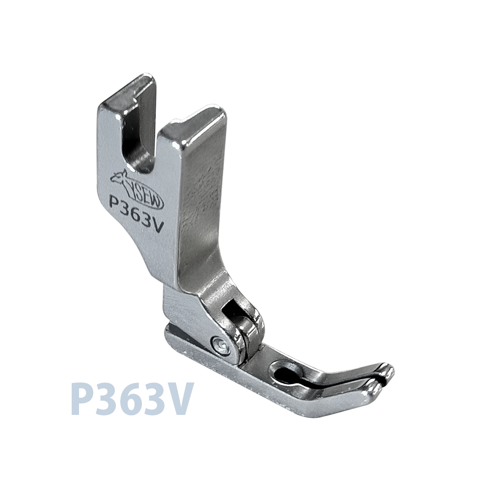 ジッパー押え V型上がりタイプ P363V (一本針本縫いミシン用）
